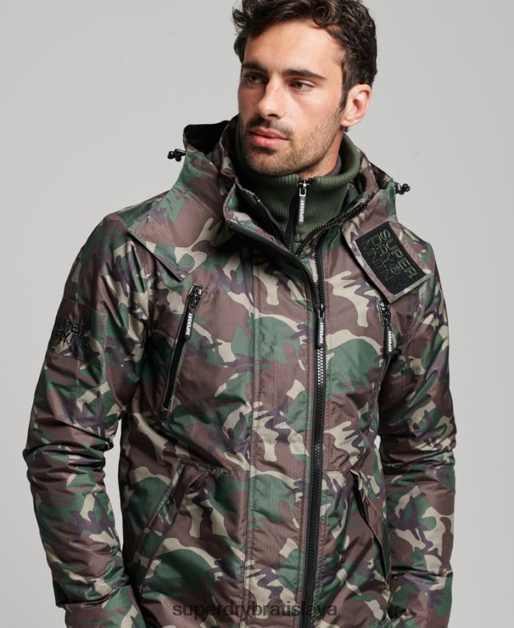 Superdry muži horská sd vetrovka 6B4ZTR1015 oblečenie zelená