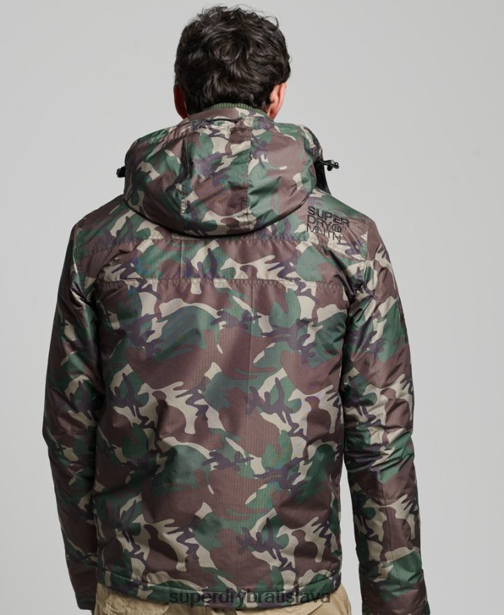 Superdry muži horská sd vetrovka 6B4ZTR1015 oblečenie zelená