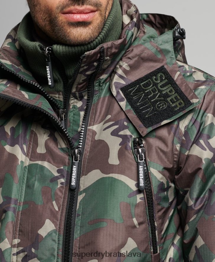 Superdry muži horská sd vetrovka 6B4ZTR1015 oblečenie zelená