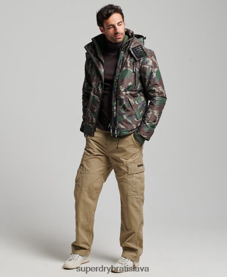 Superdry muži horská sd vetrovka 6B4ZTR1015 oblečenie zelená