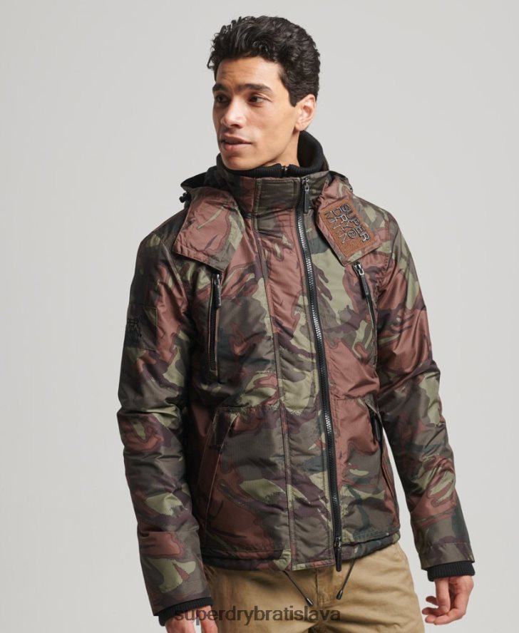 Superdry muži horská sd vetrovka 6B4ZTR1075 oblečenie zelená