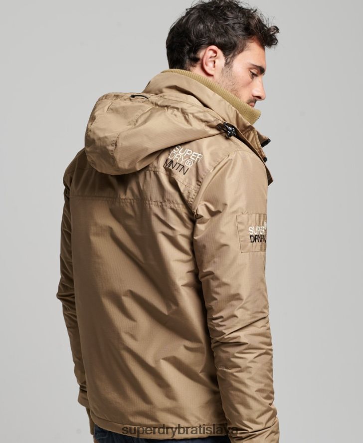 Superdry muži horská sd vetrovka 6B4ZTR1111 oblečenie hnedá