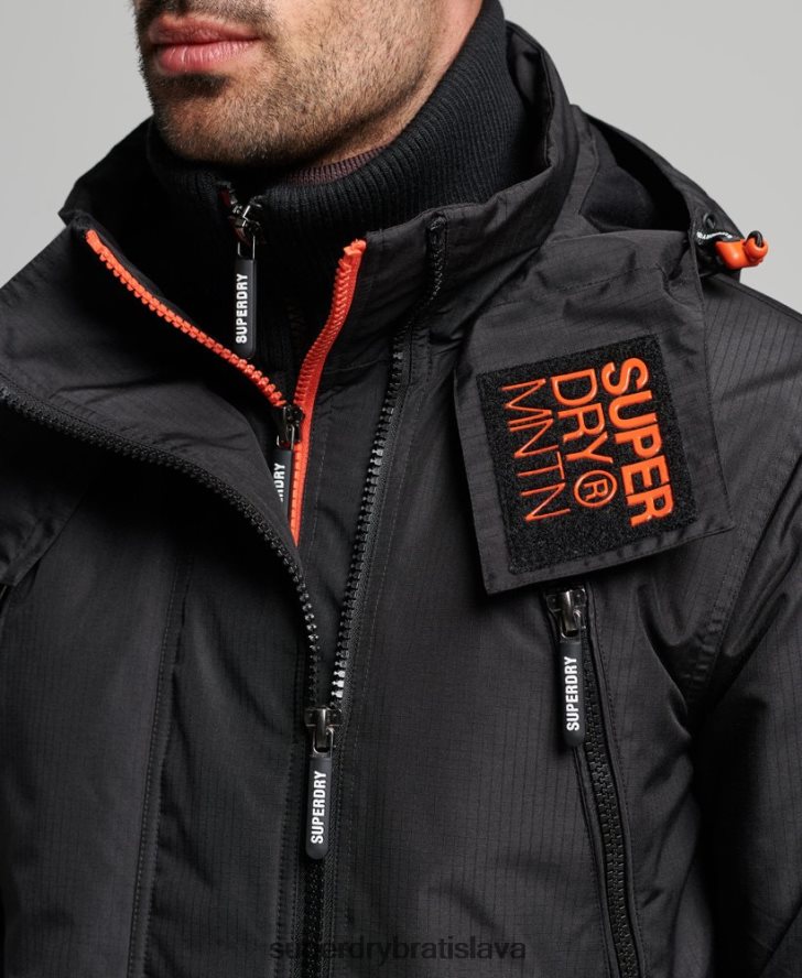 Superdry muži horská sd vetrovka 6B4ZTR1160 oblečenie čierna