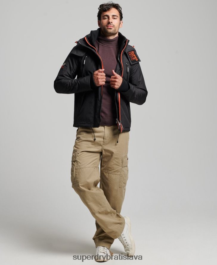 Superdry muži horská sd vetrovka 6B4ZTR1160 oblečenie čierna
