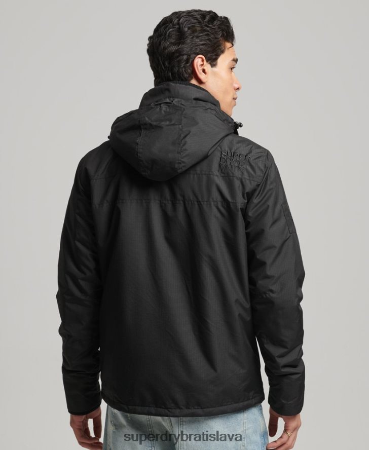 Superdry muži horská sd vetrovka 6B4ZTR924 oblečenie čierna