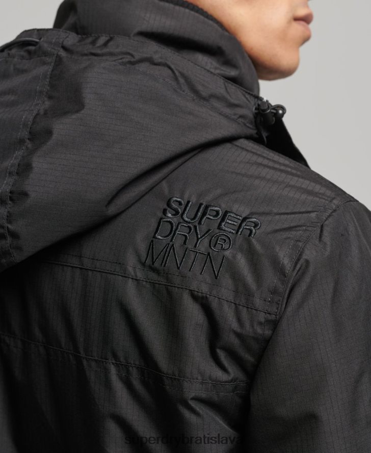 Superdry muži horská sd vetrovka 6B4ZTR924 oblečenie čierna