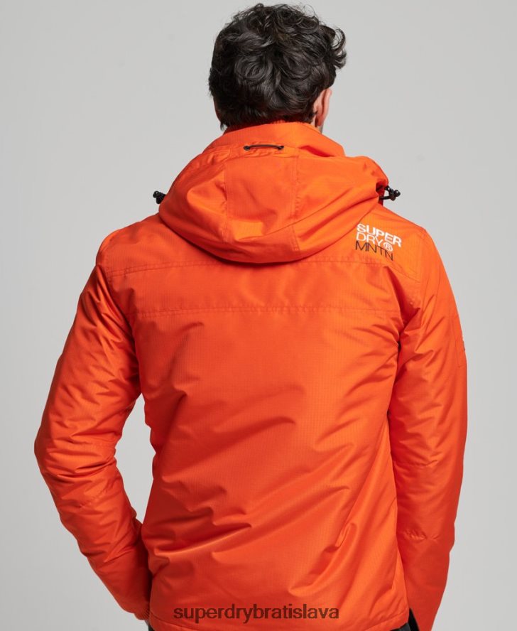 Superdry muži horská sd vetrovka 6B4ZTR944 oblečenie oranžová