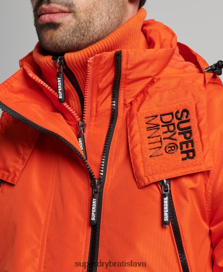 Superdry muži horská sd vetrovka 6B4ZTR944 oblečenie oranžová