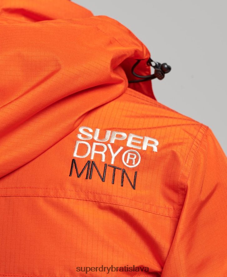 Superdry muži horská sd vetrovka 6B4ZTR944 oblečenie oranžová