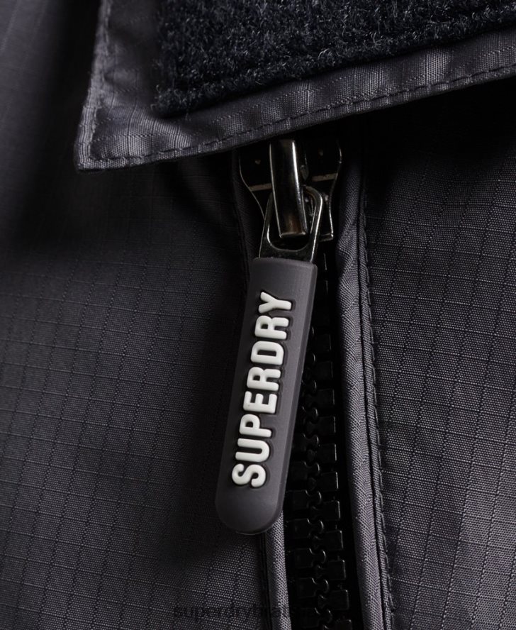 Superdry muži horská sd vetrovka 6B4ZTR946 oblečenie tmavošedý