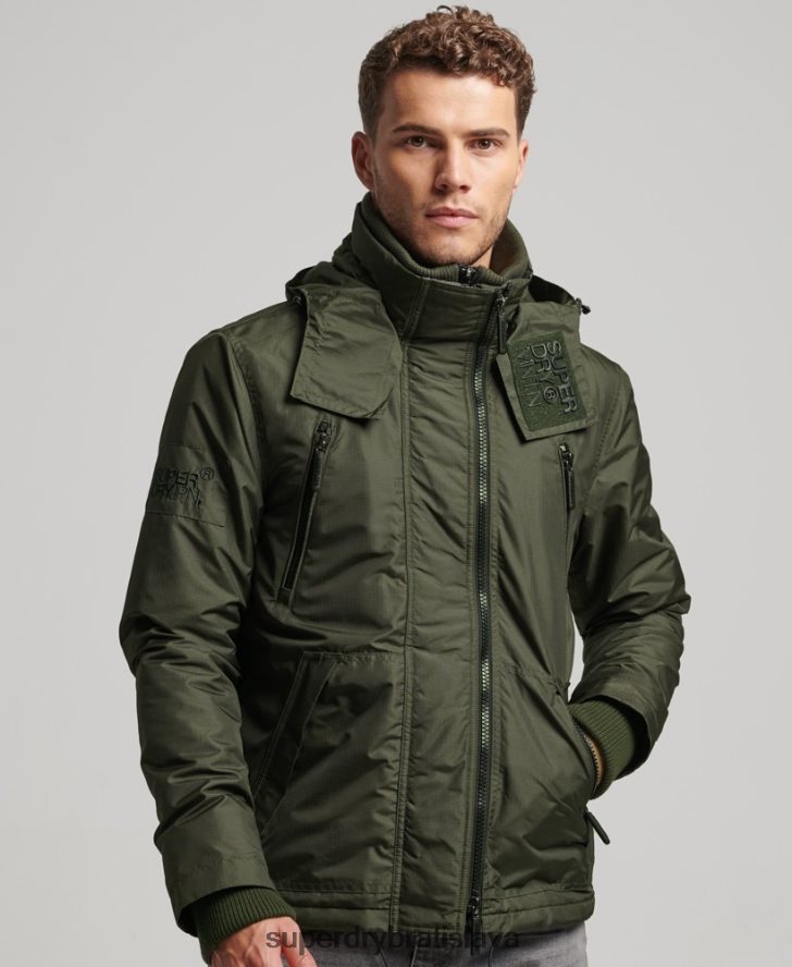 Superdry muži horská sd vetrovka 6B4ZTR950 oblečenie zelená