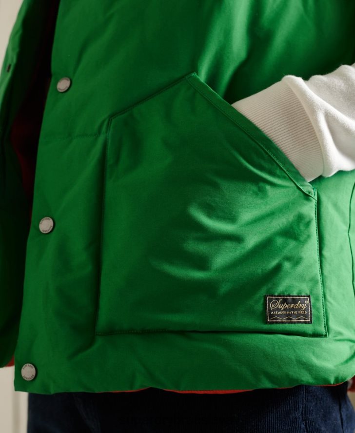 Superdry muži horská vesta 6B4ZTR1176 oblečenie zelená