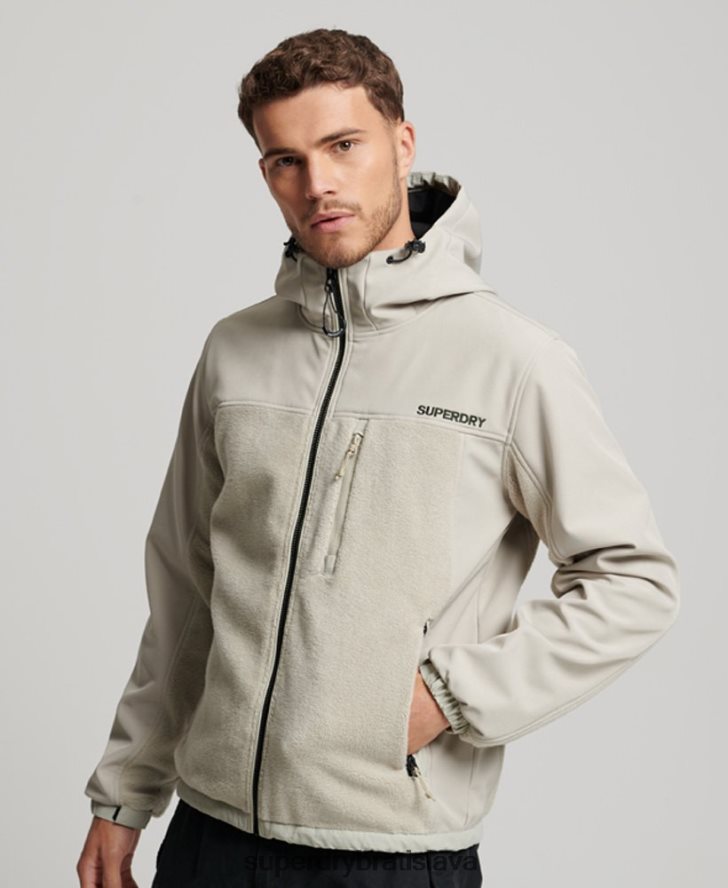 Superdry muži hybridná trekingová bunda 6B4ZTR939 oblečenie sivá