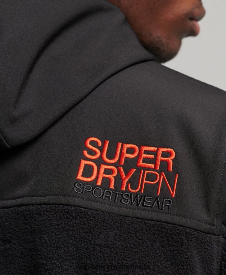 Superdry muži hybridná trekingová bunda 6B4ZTR943 oblečenie čierna