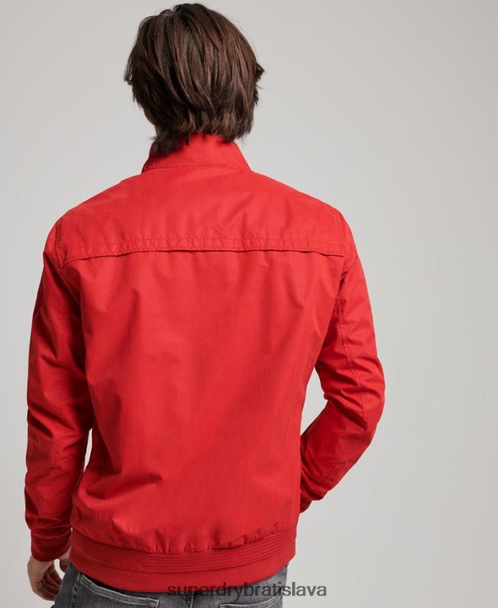 Superdry muži ikonická bunda Harrington 6B4ZTR4465 oblečenie červená