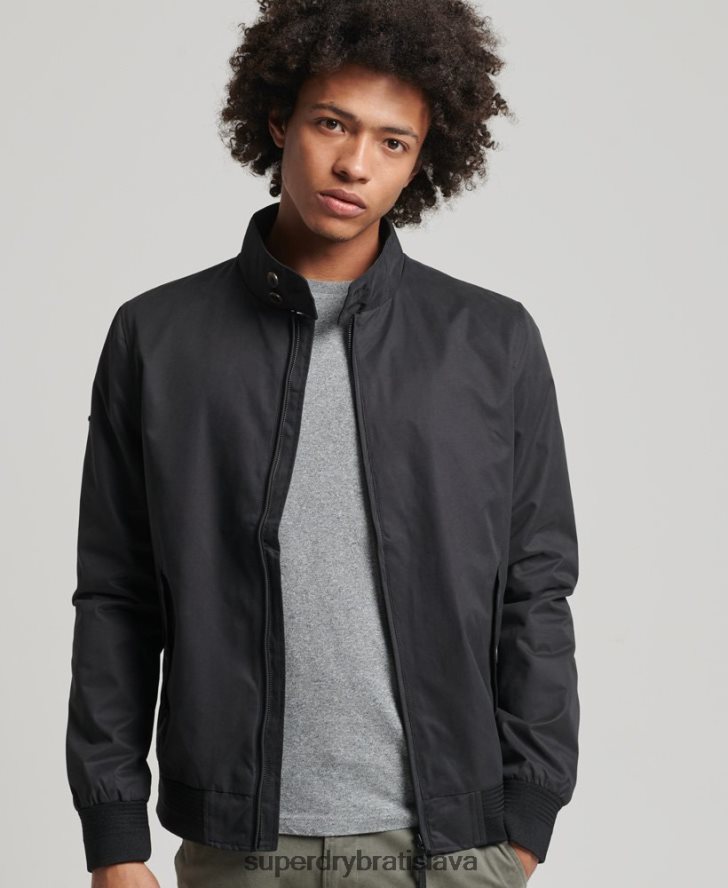 Superdry muži ikonická bunda Harrington 6B4ZTR4611 oblečenie čierna