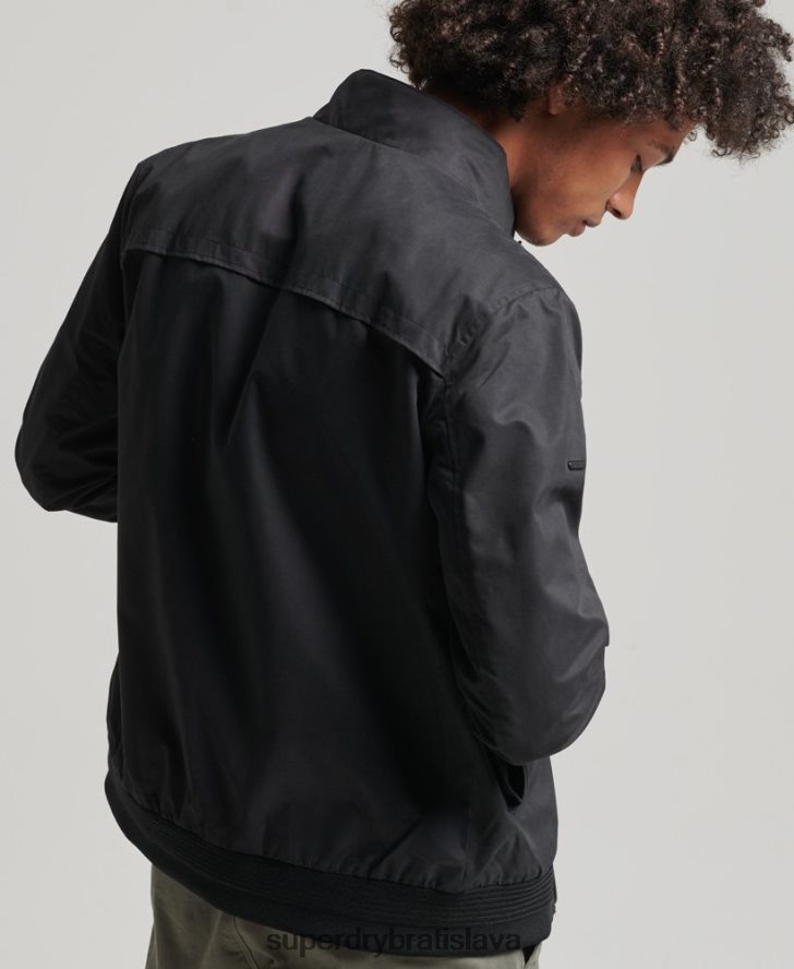 Superdry muži ikonická bunda Harrington 6B4ZTR4611 oblečenie čierna