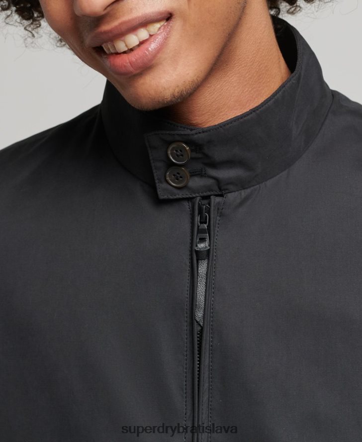 Superdry muži ikonická bunda Harrington 6B4ZTR4611 oblečenie čierna