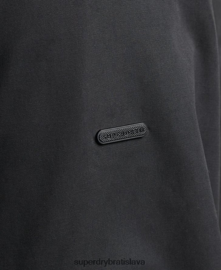 Superdry muži ikonická bunda Harrington 6B4ZTR4611 oblečenie čierna