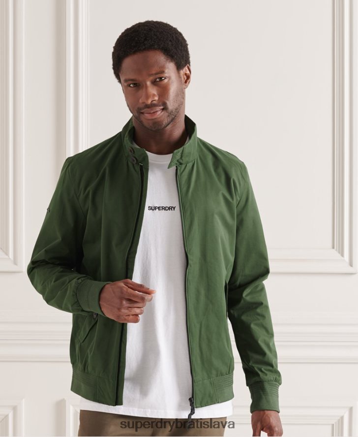 Superdry muži ikonická bunda Harrington 6B4ZTR4614 oblečenie zelená