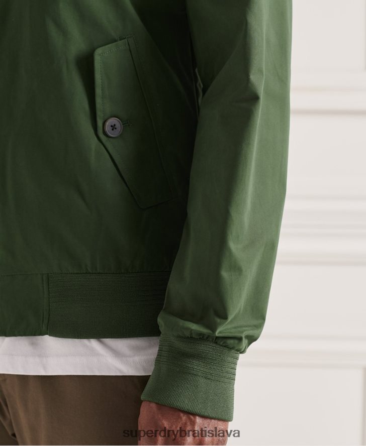 Superdry muži ikonická bunda Harrington 6B4ZTR4614 oblečenie zelená
