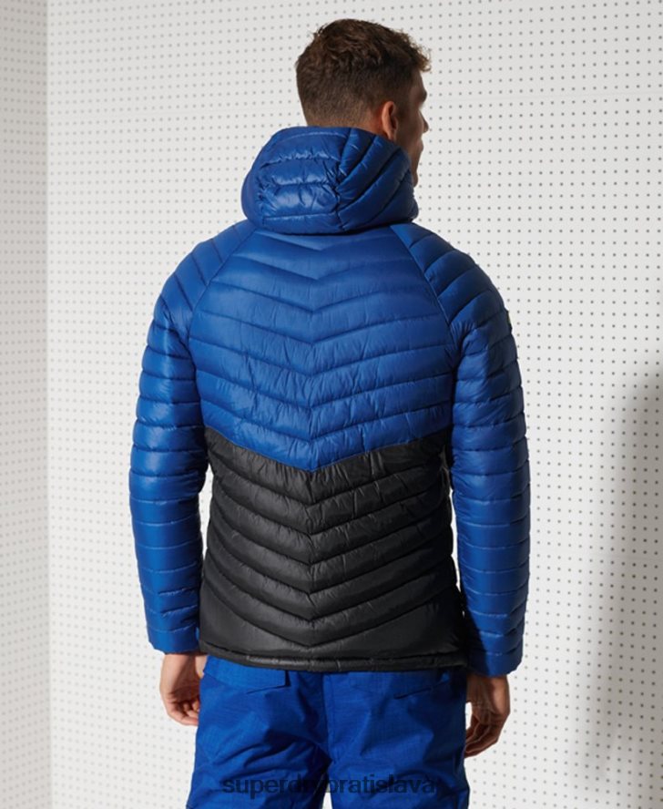 Superdry muži čistá profesionálna izolačná bunda 6B4ZTR4634 oblečenie námorníctvo