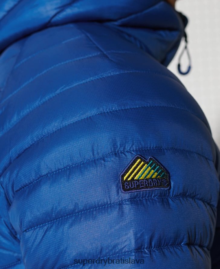 Superdry muži čistá profesionálna izolačná bunda 6B4ZTR4634 oblečenie námorníctvo
