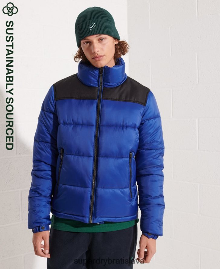 Superdry muži kódová bunda 6B4ZTR4677 oblečenie Modrá