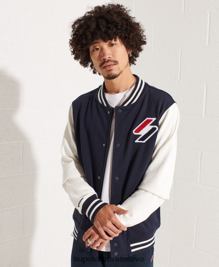 Superdry muži kódová ženilková vychádzková bunda 6B4ZTR4568 oblečenie námorníctvo