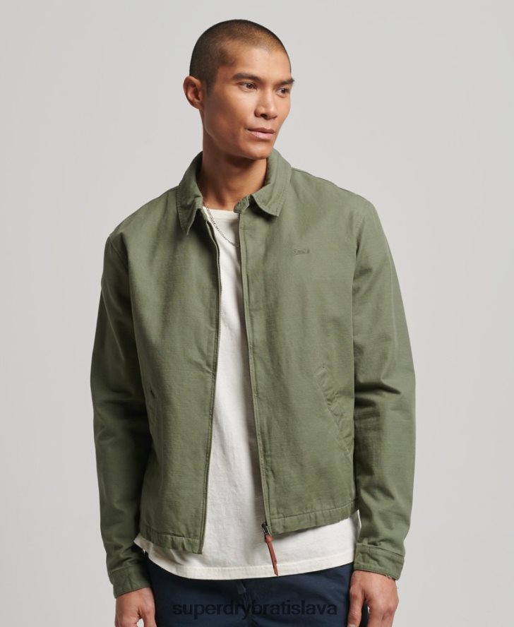 Superdry muži klasická bunda harrington 6B4ZTR905 oblečenie kaki