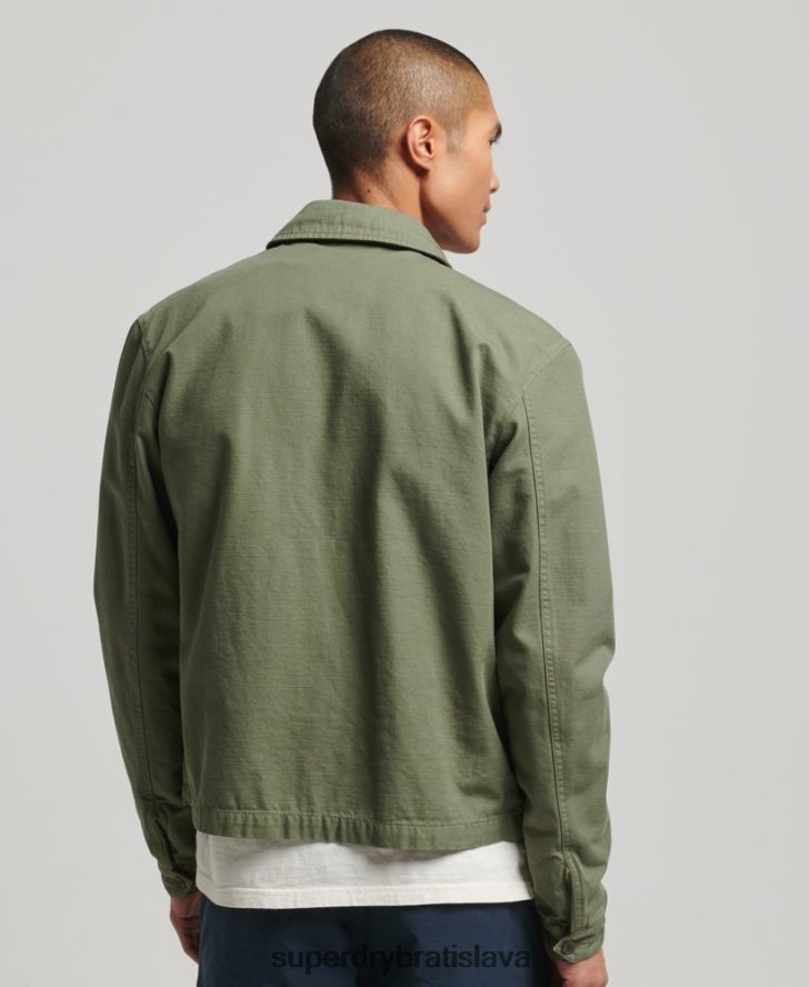 Superdry muži klasická bunda harrington 6B4ZTR905 oblečenie kaki
