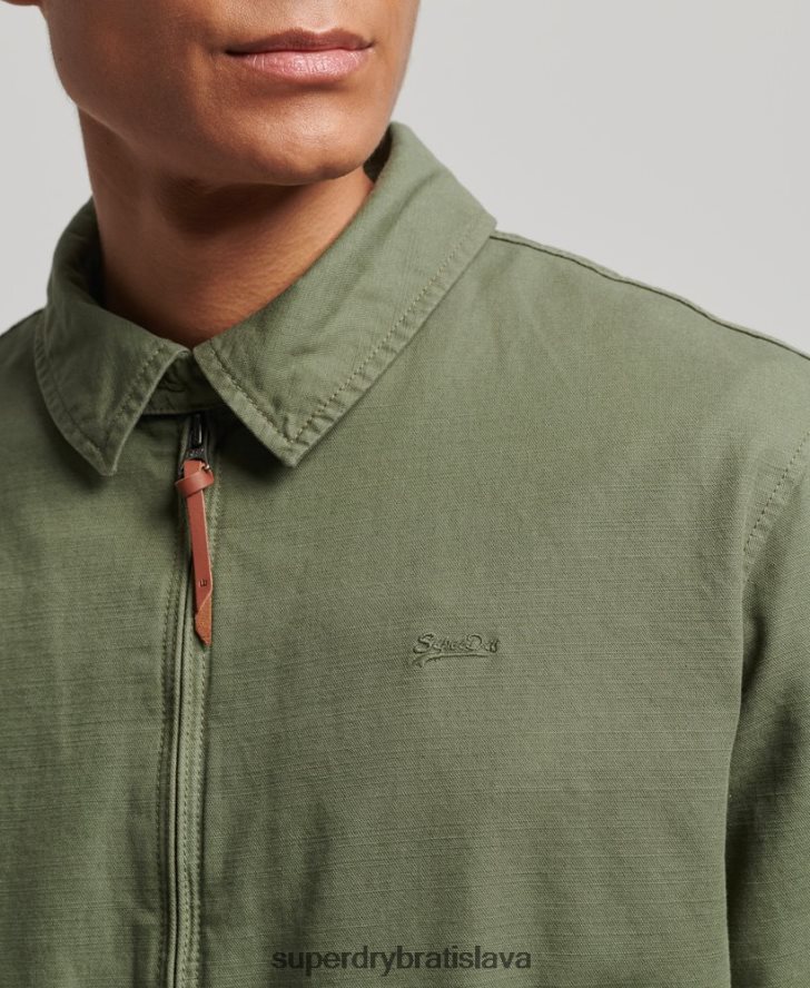 Superdry muži klasická bunda harrington 6B4ZTR905 oblečenie kaki