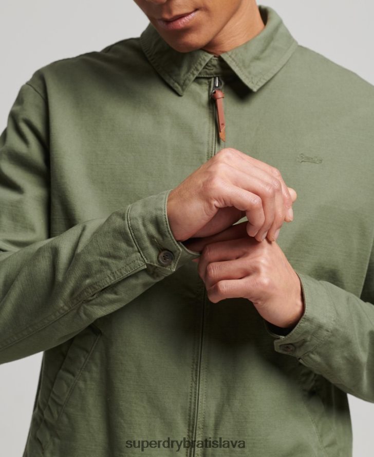 Superdry muži klasická bunda harrington 6B4ZTR905 oblečenie kaki