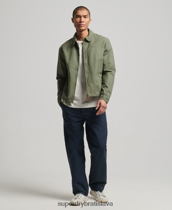 Superdry muži klasická bunda harrington 6B4ZTR905 oblečenie kaki