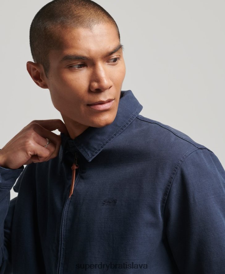 Superdry muži klasická bunda harrington 6B4ZTR907 oblečenie námorníctvo