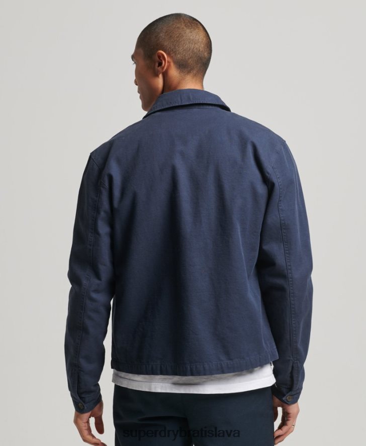 Superdry muži klasická bunda harrington 6B4ZTR907 oblečenie námorníctvo