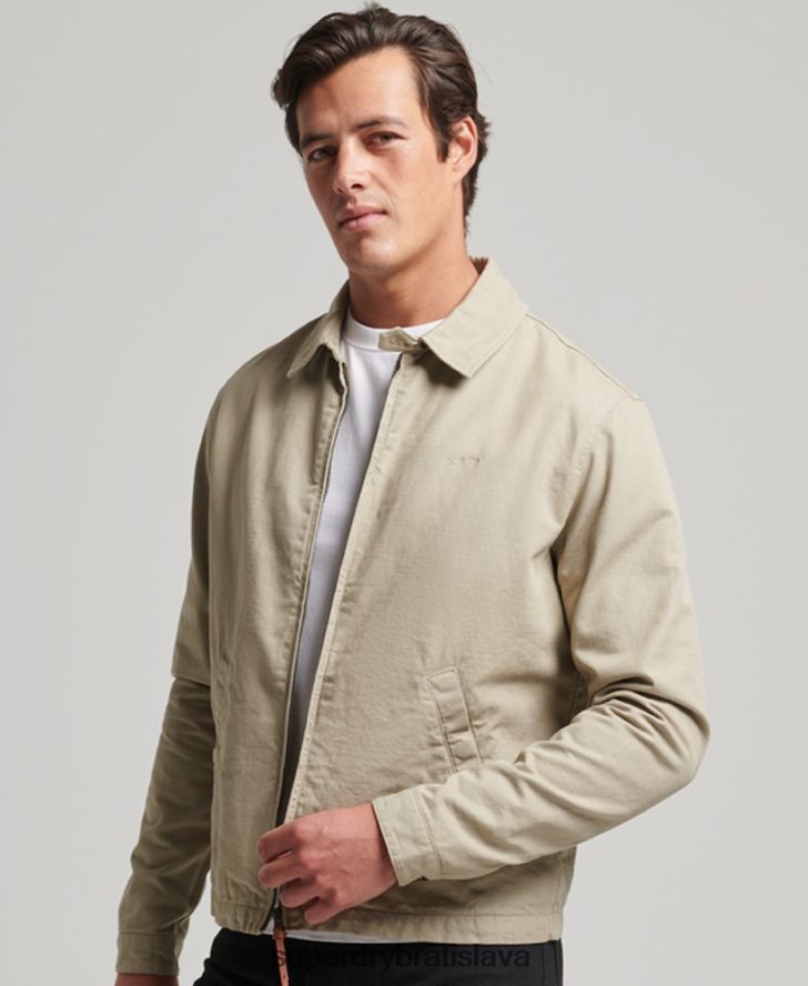 Superdry muži klasická bunda harrington 6B4ZTR913 oblečenie krém