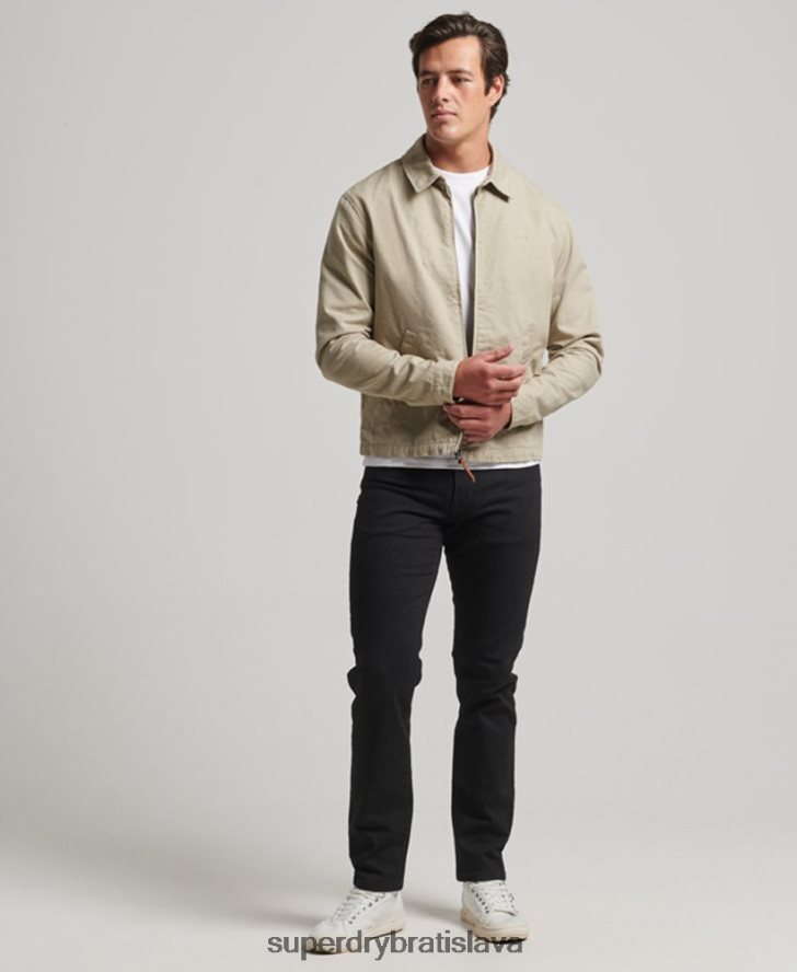 Superdry muži klasická bunda harrington 6B4ZTR913 oblečenie krém