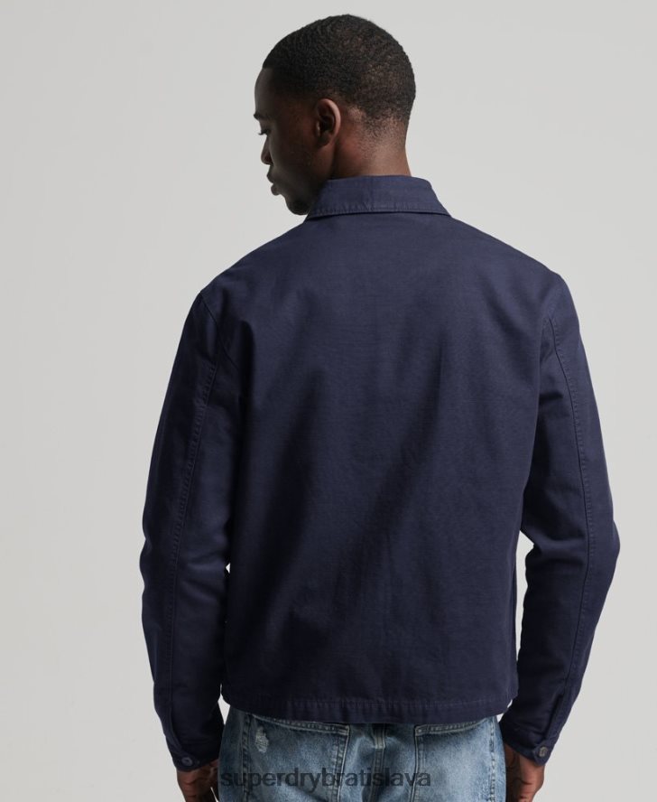Superdry muži klasická bunda harrington 6B4ZTR931 oblečenie námorníctvo