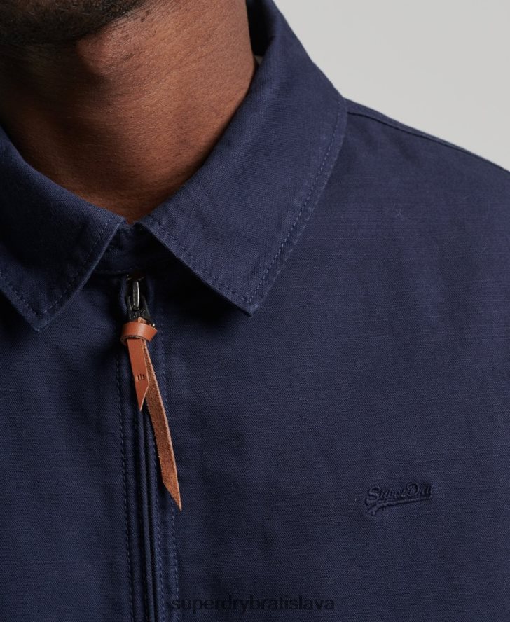 Superdry muži klasická bunda harrington 6B4ZTR931 oblečenie námorníctvo