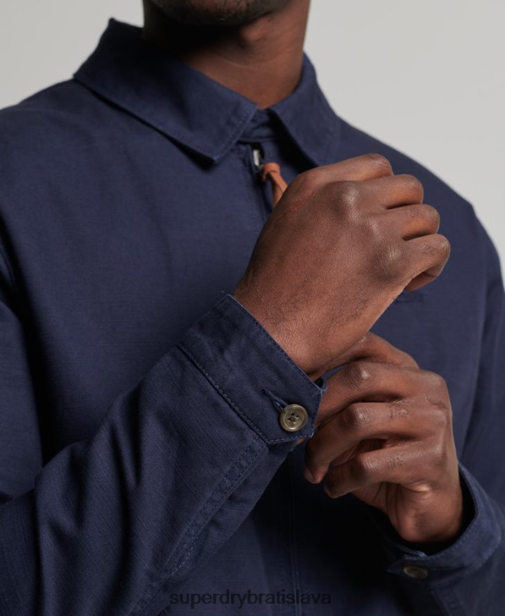 Superdry muži klasická bunda harrington 6B4ZTR931 oblečenie námorníctvo