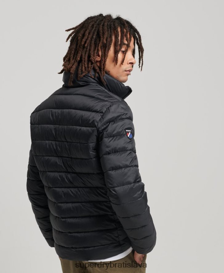 Superdry muži klasická bunda s logom 6B4ZTR4633 oblečenie čierna