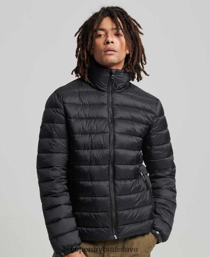 Superdry muži klasická bunda s logom 6B4ZTR4633 oblečenie čierna