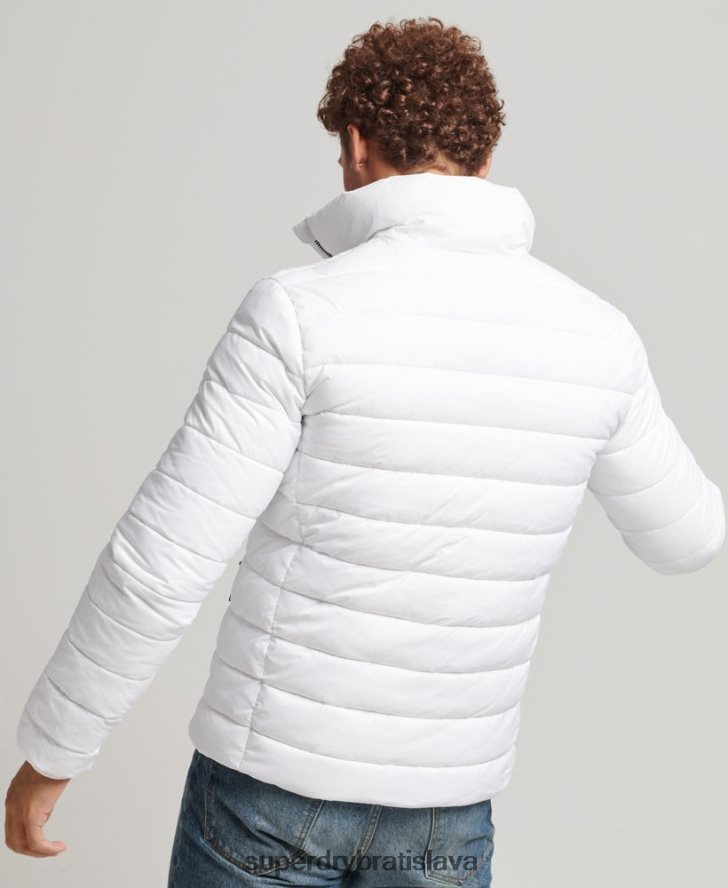 Superdry muži klasická bunda s logom 6B4ZTR4695 oblečenie biely