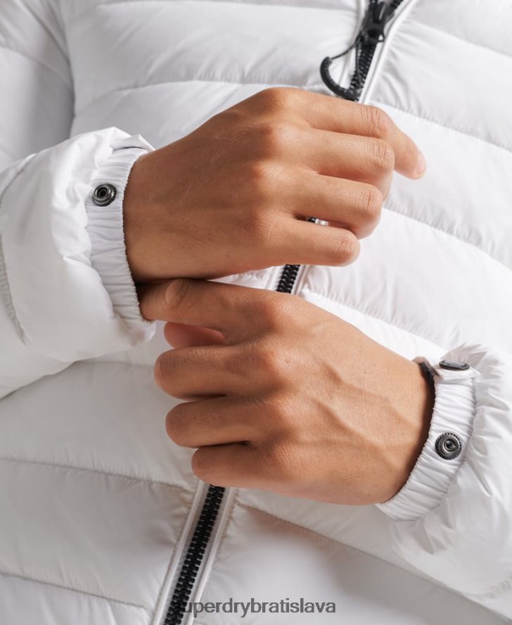 Superdry muži klasická bunda s logom 6B4ZTR4695 oblečenie biely