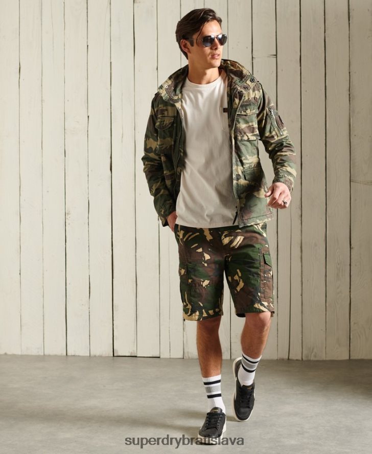 Superdry muži klasická nováčikovská bunda 6B4ZTR4619 oblečenie kaki