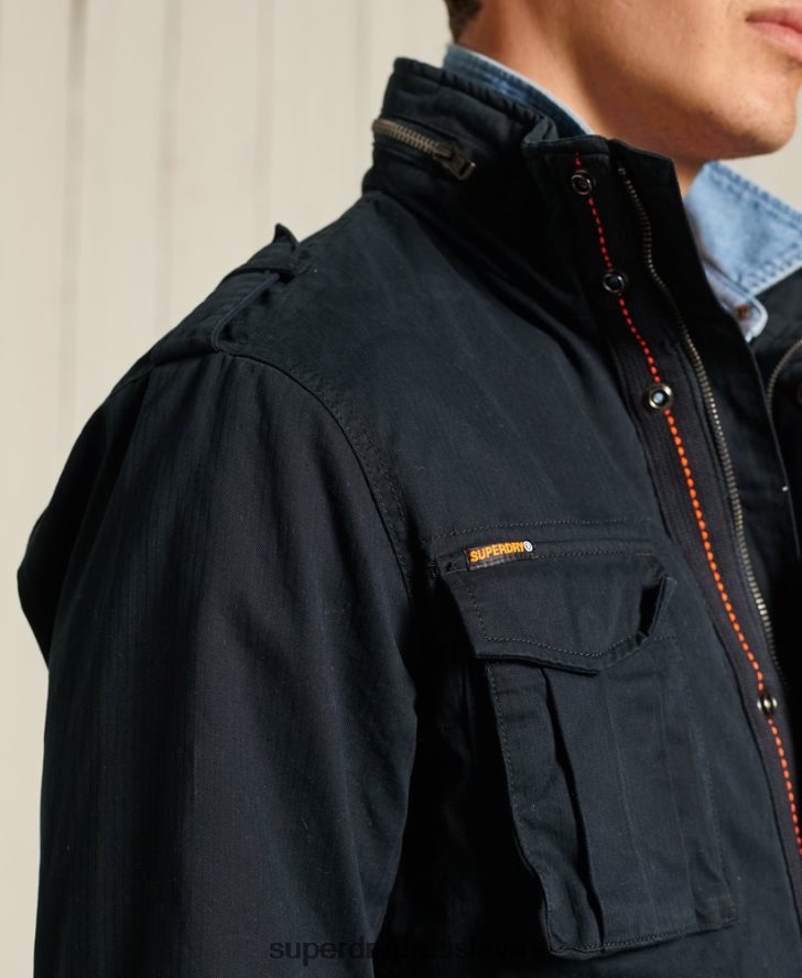 Superdry muži klasická nováčikovská bunda 6B4ZTR4686 oblečenie námorníctvo