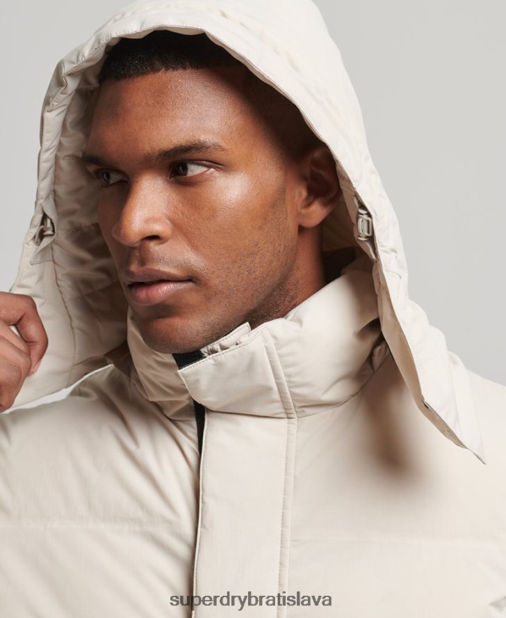 Superdry muži krátka hranatá bunda 6B4ZTR4456 oblečenie béžová