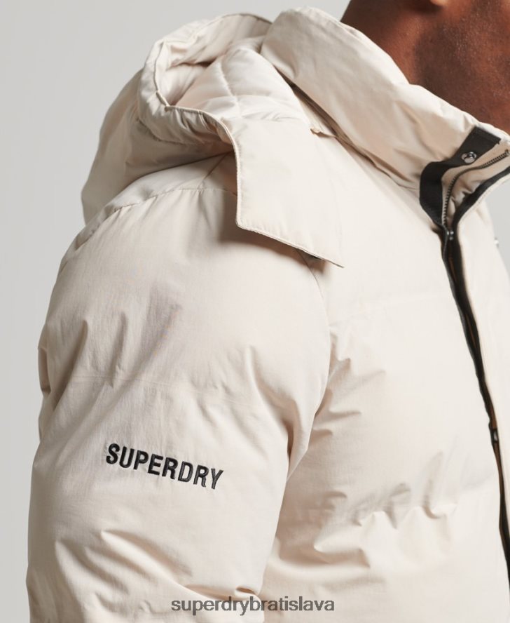 Superdry muži krátka hranatá bunda 6B4ZTR4456 oblečenie béžová