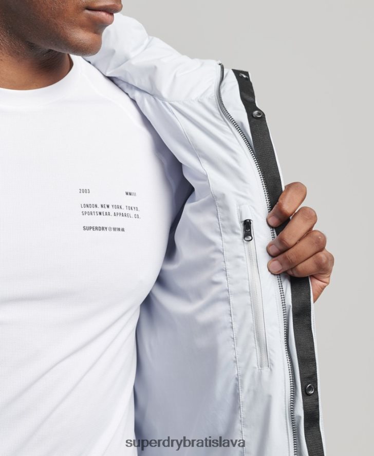 Superdry muži krátka hranatá bunda 6B4ZTR4551 oblečenie svetlo modrá